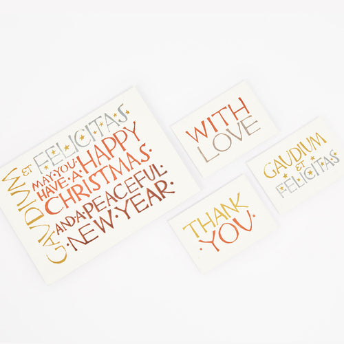 Cambridge Imprint Gaudium Et Felicitas Mini Greetings Cards (Pack of 6)