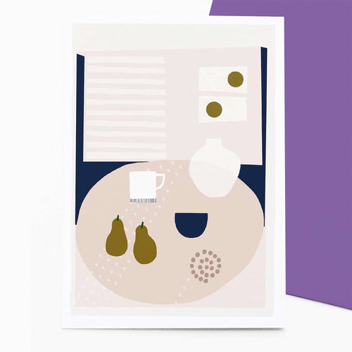 Francesca Iannaconne 'Pears' Greetings Card