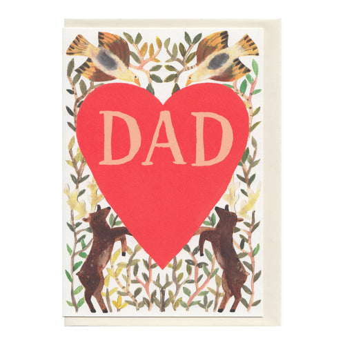 Hadley Paper Goods Hadley Dad Heart Greetings Card 1