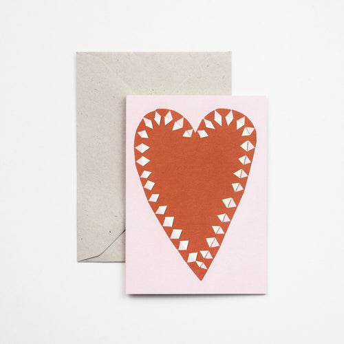 Hadley Paper Goods Hadley Little Heart Mini Greetings Card 1