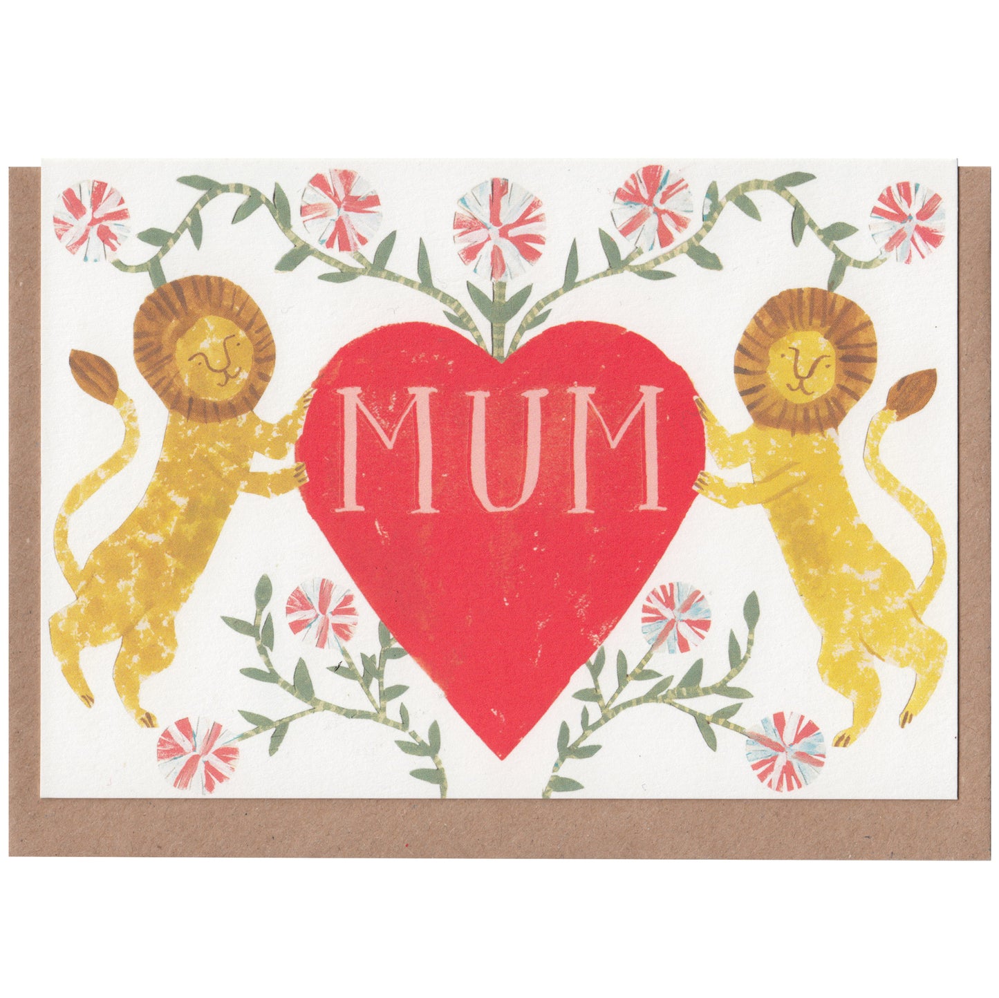 Hadley Paper Goods Hadley Mum Lion Heart Greetings Card 1