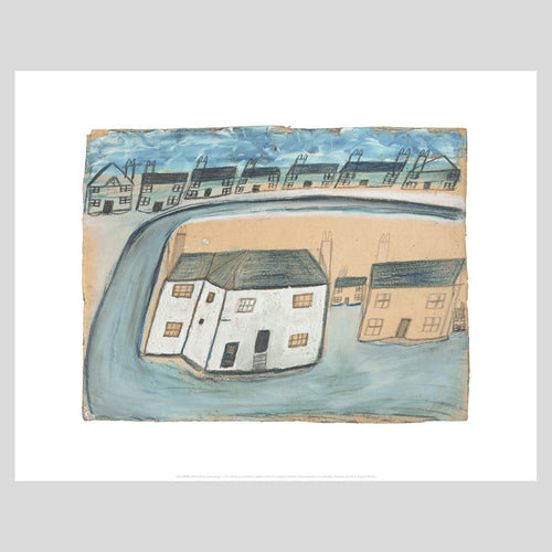 King and McGaw Alfred Wallis White Cottages Unframed Mini Print 1