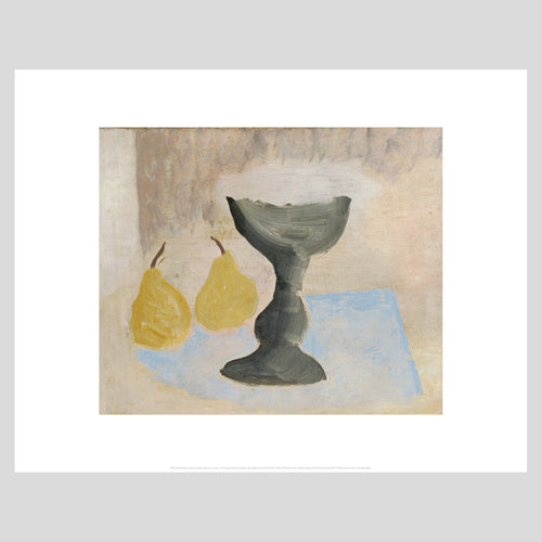 King and McGaw Ben Nicholson 1924 Goblet and Two Pears Unframed Mini Print 1