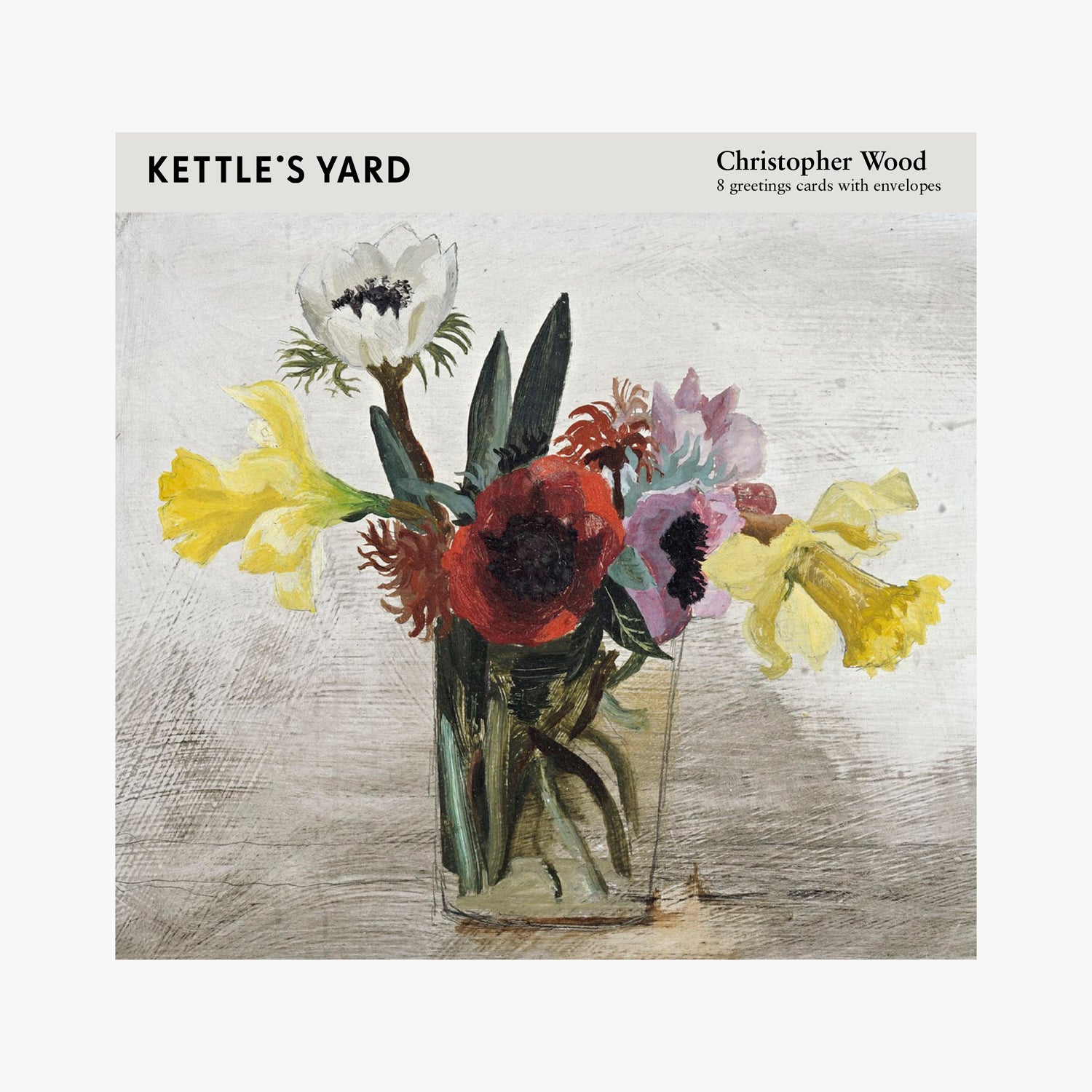 King and McGaw Christopher Wood Flowers Greetings Cards Set of 8 1