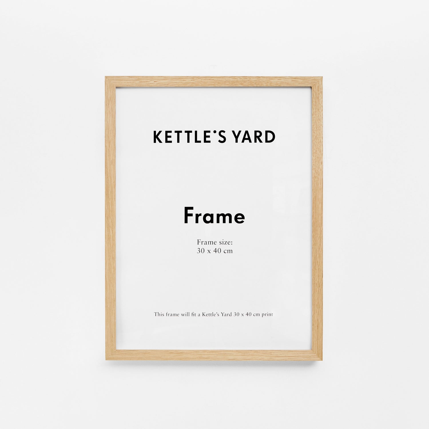 King and McGaw Frame 30 x 40cm - Oak 1