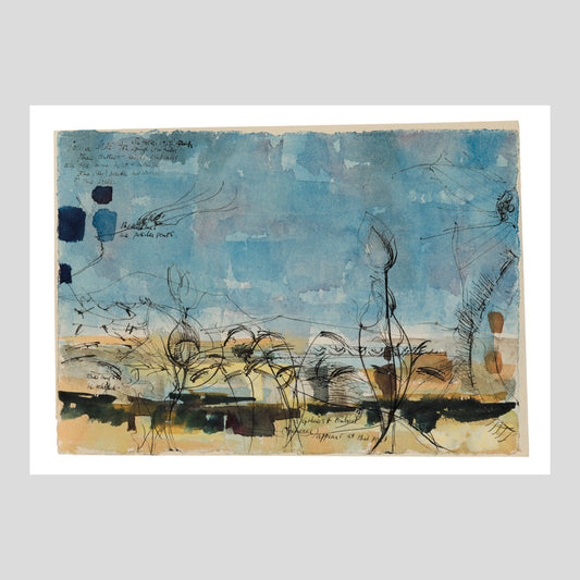 Postcard Alan Reynolds Study for Summer