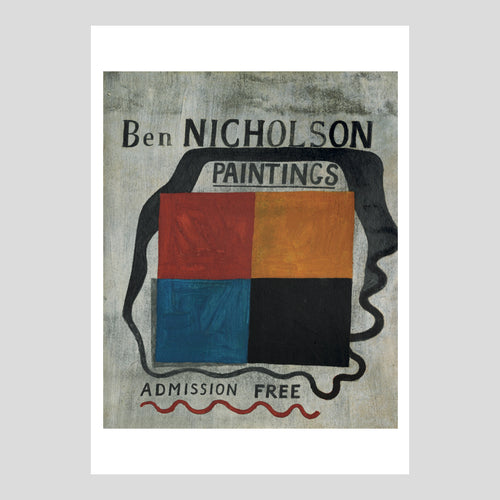 Postcard Ben Nicholson c.1933 (exhibition sign)