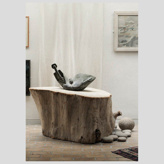 Langham Press Postcard Henri Gaudier-Brzeska Bird Swallowing a Fish, 1914 1