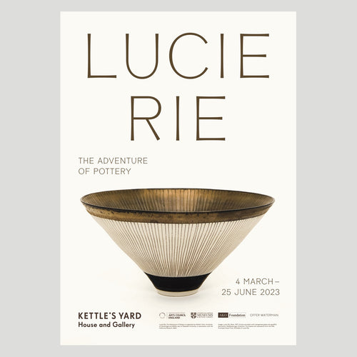 Lucie Rie: The Adventure of Pottery A3 Exhibition Poster