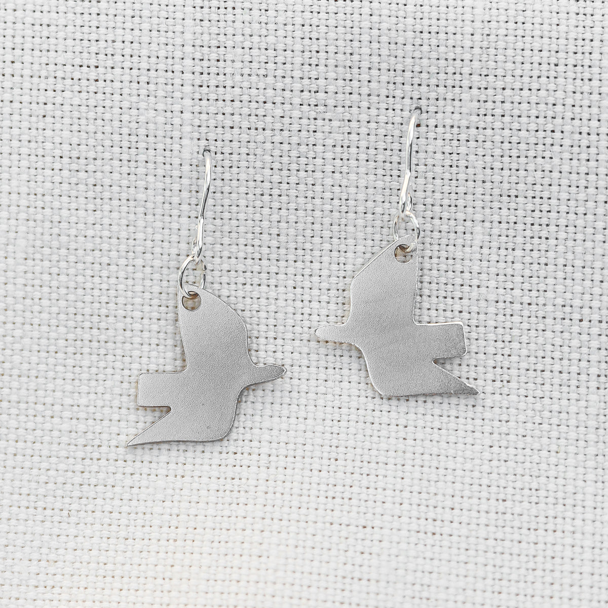 Pivot  Silver Doves Recycled Silver Earrings