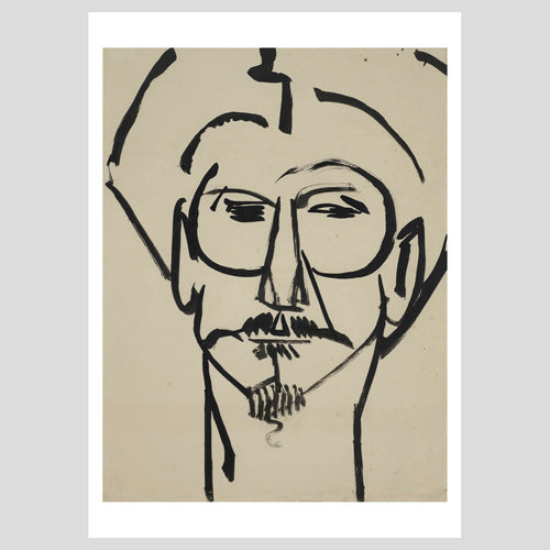 Postcard Henri Gaudier-Brzeska Ezra Pound 1