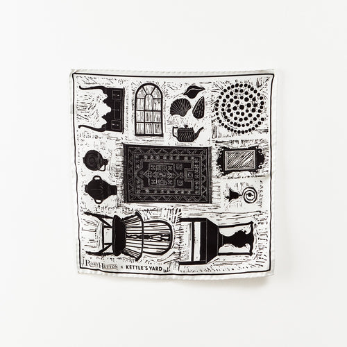 Rory Hutton x Kettle's Yard Silk Pocket Square