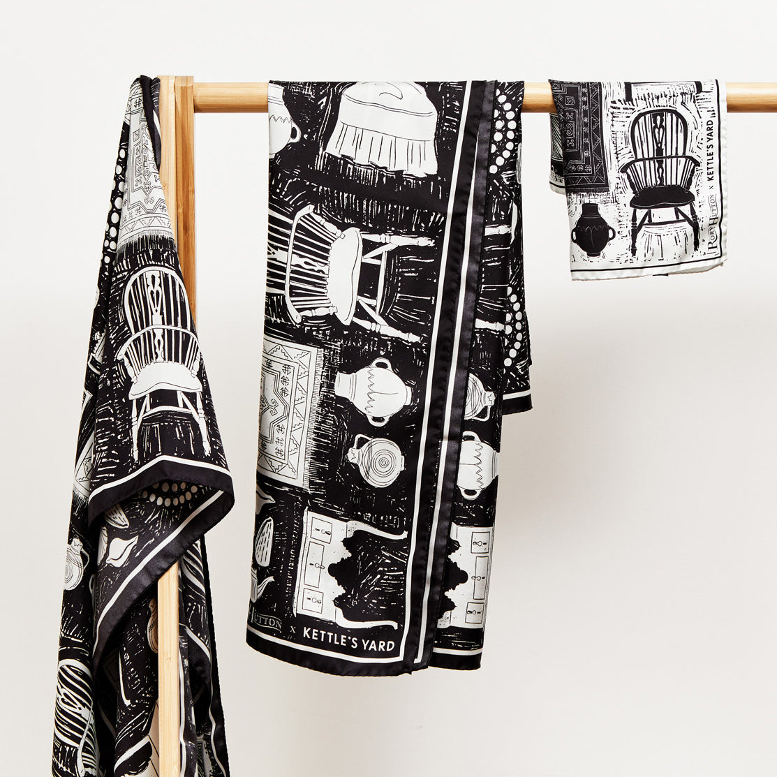 Rory Hutton x Kettle's Yard Square Silk Scarf