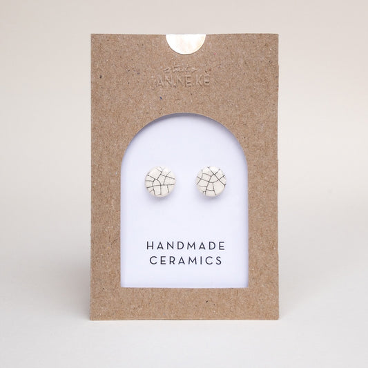 Studio Janneke Matched Pair Small Ceramic Stud Earrings