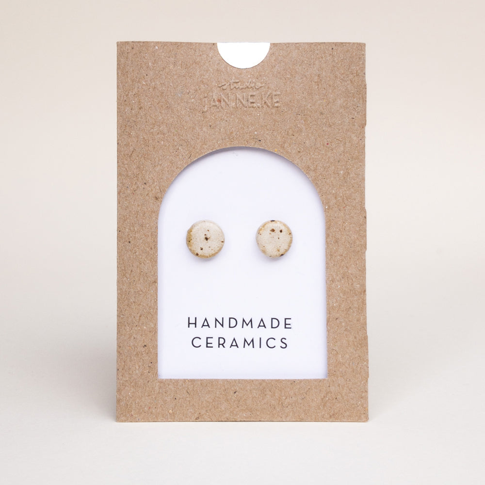 Studio Janneke Matched Pair Small Ceramic Stud Earrings