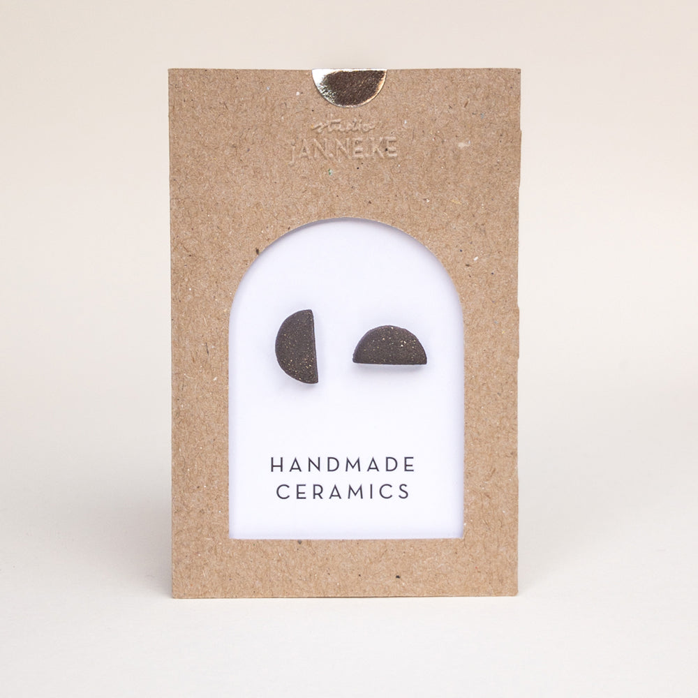 Studio Janneke Matched Pair Small Ceramic Stud Earrings