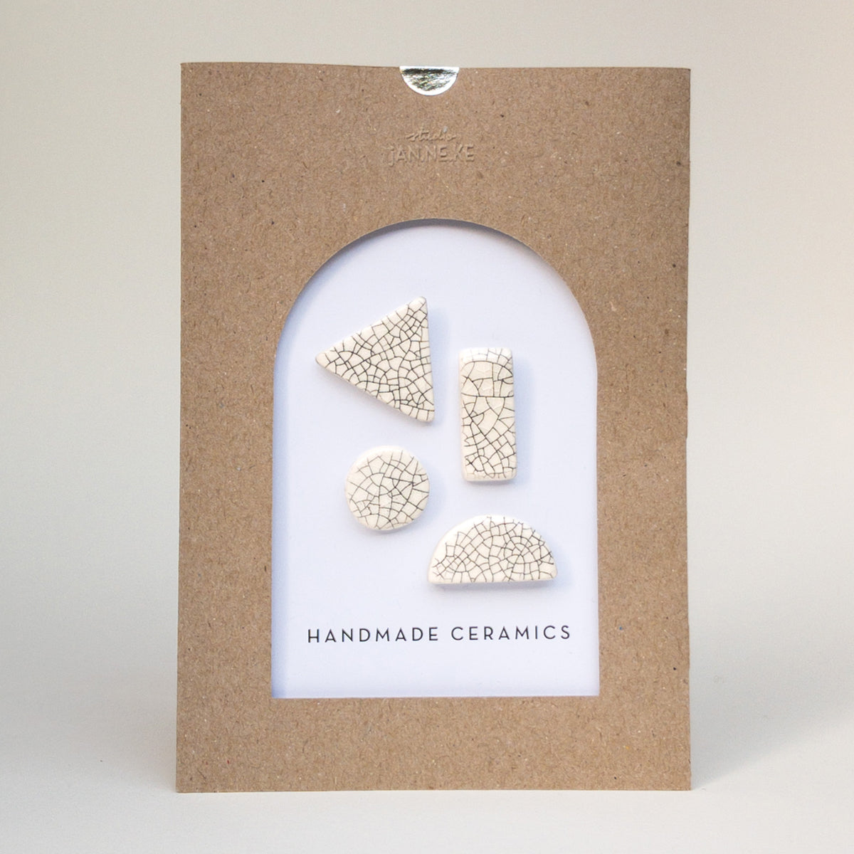 Studio Janneke Set of 4 Tangram Pin Brooches