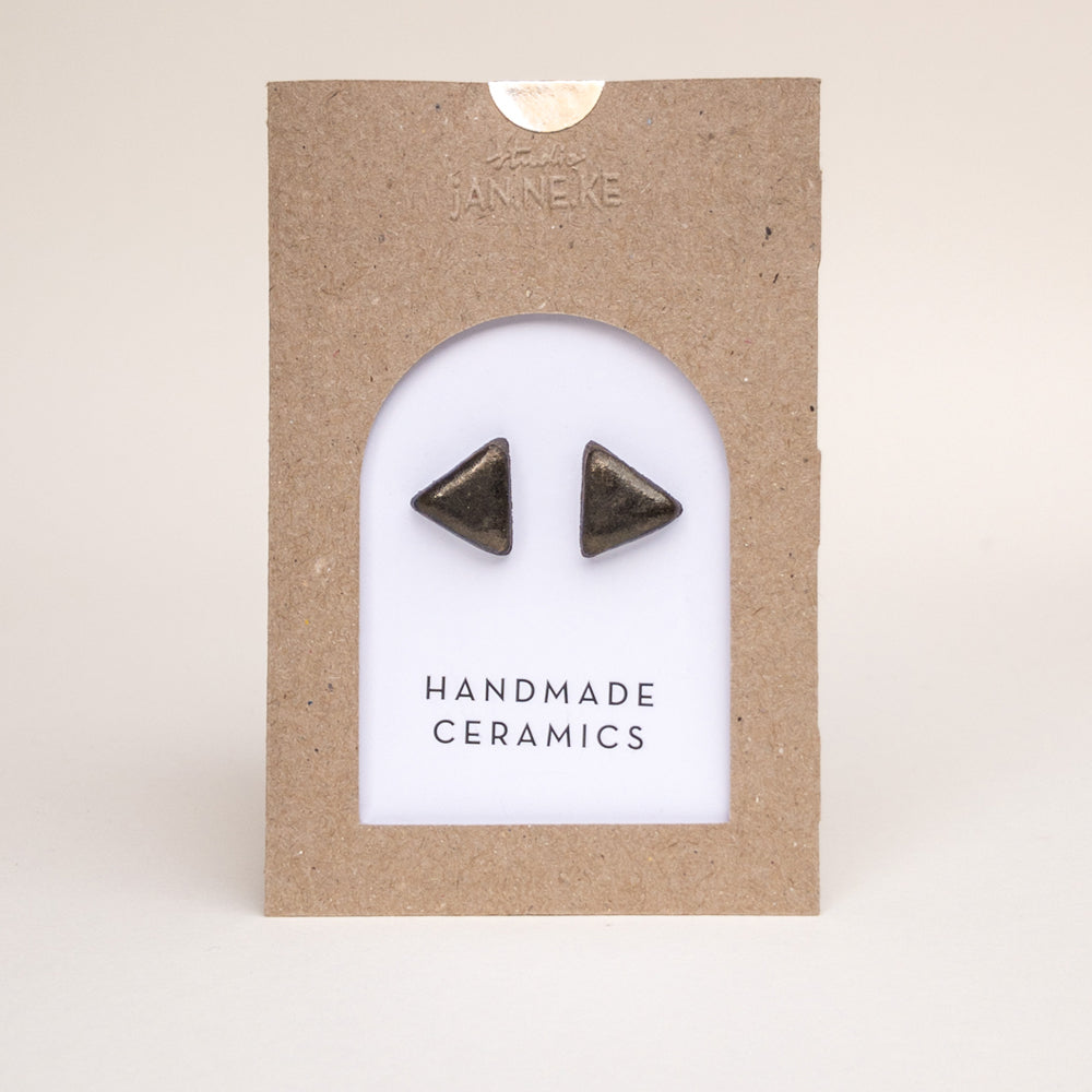 Studio Janneke Matched Pair Small Ceramic Stud Earrings