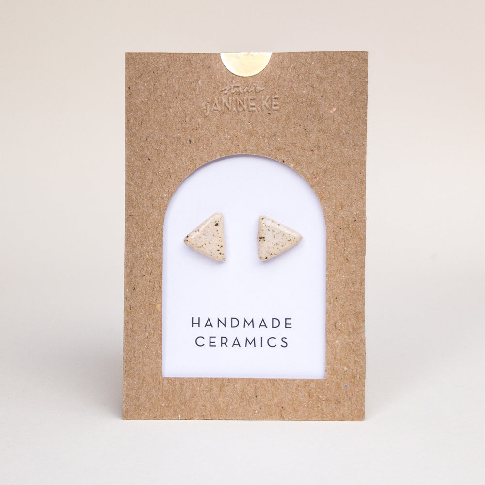 Studio Janneke Matched Pair Small Ceramic Stud Earrings